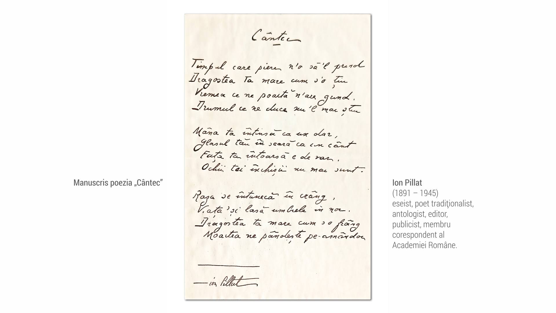 1891-Ion-Pillat-manuscris