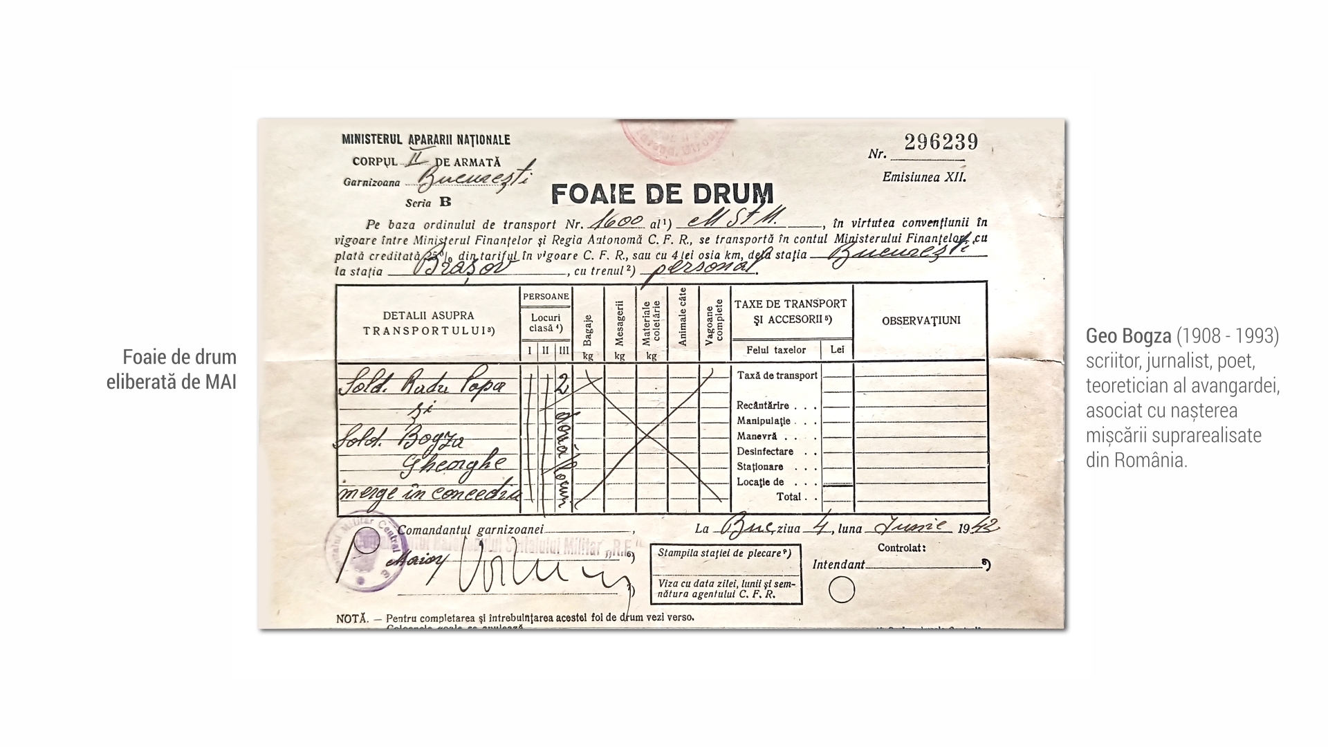 1908-Geo-Bogza-Foaie-de-drum